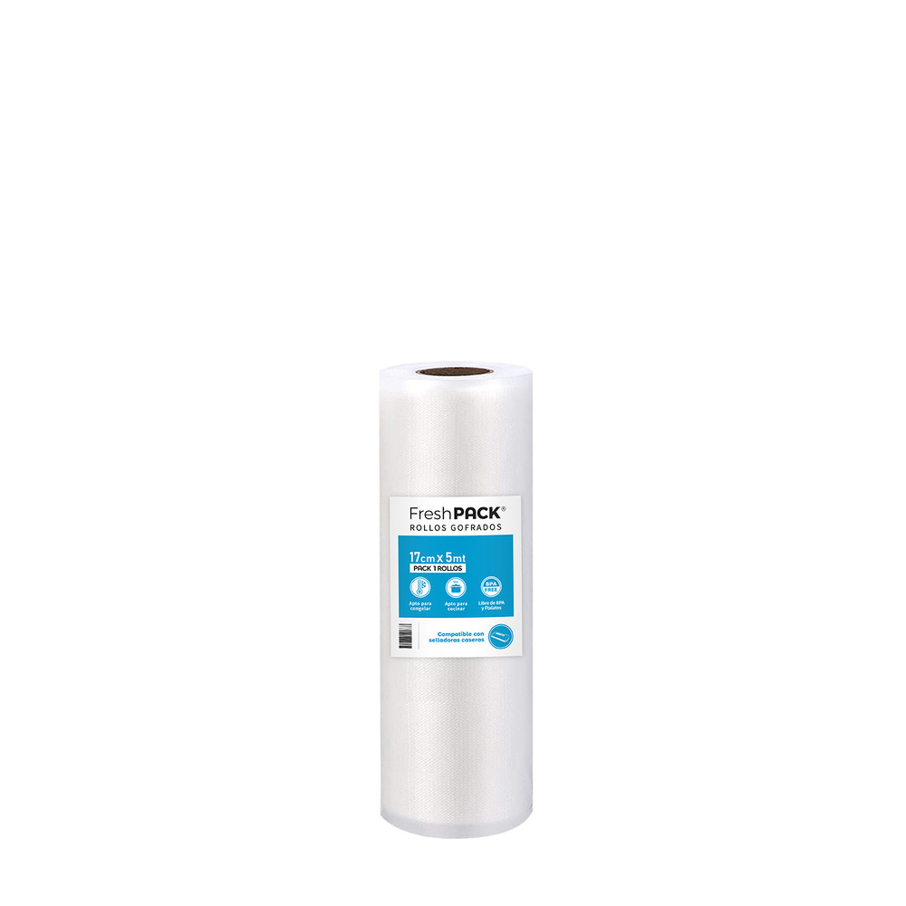 Pack 40 rollos gofrados 17cms X 5mts para envasado al vacío