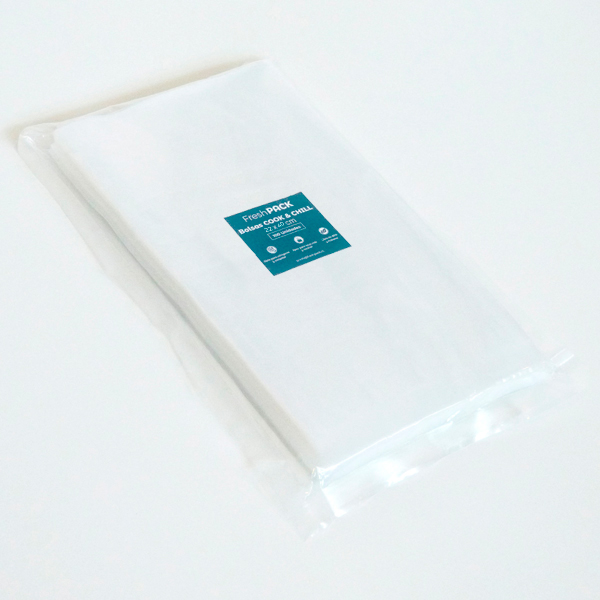 Pack 100 bolsas vacío lisas cook and chill 22x40 - 70 micras