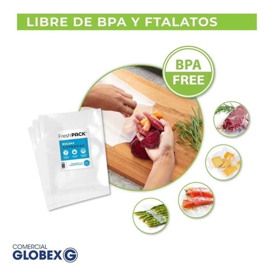 bolsa vacío gofrada 25x35 cms. - 80 micras