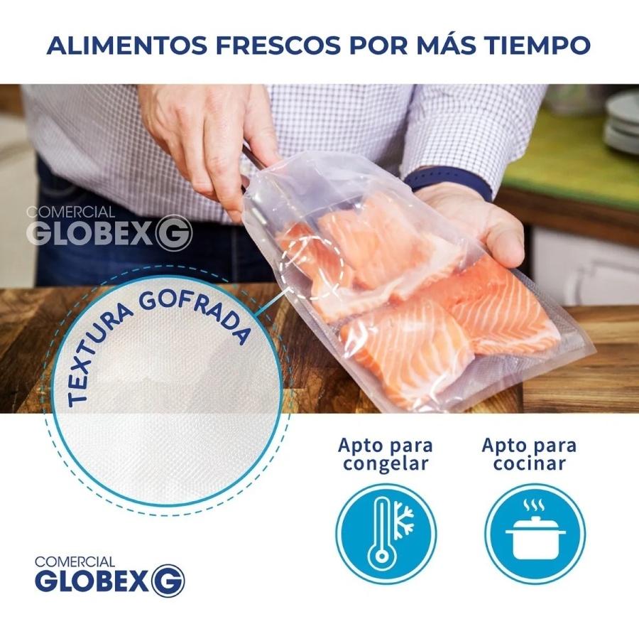 bolsa vacío gofrada 20x25 cms. - 80 micras
