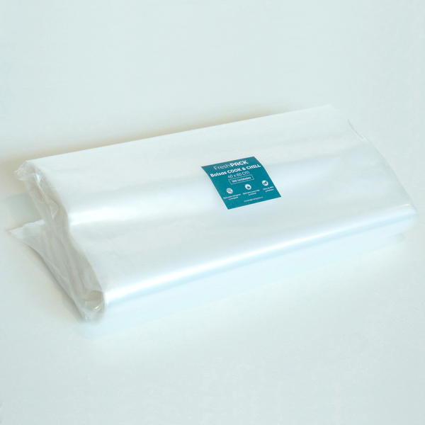 Pack 500 bolsas vacío lisas cook and chill 40x60 - 70 micras