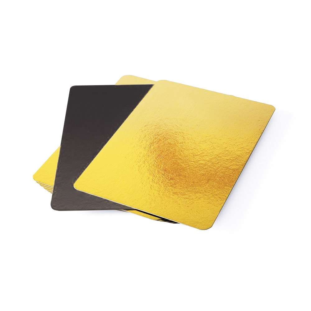 bandeja aluminizada Metal Free 19x26 cms. (Oro-Negro)