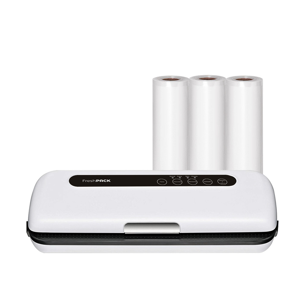 Pack Selladora al vacio FreshPack SV100 + 3 rollos 22cms.