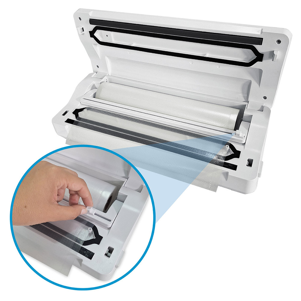 Selladora al vacío inalámbrica FreshPack SV200 + 3 rollos 22 cm