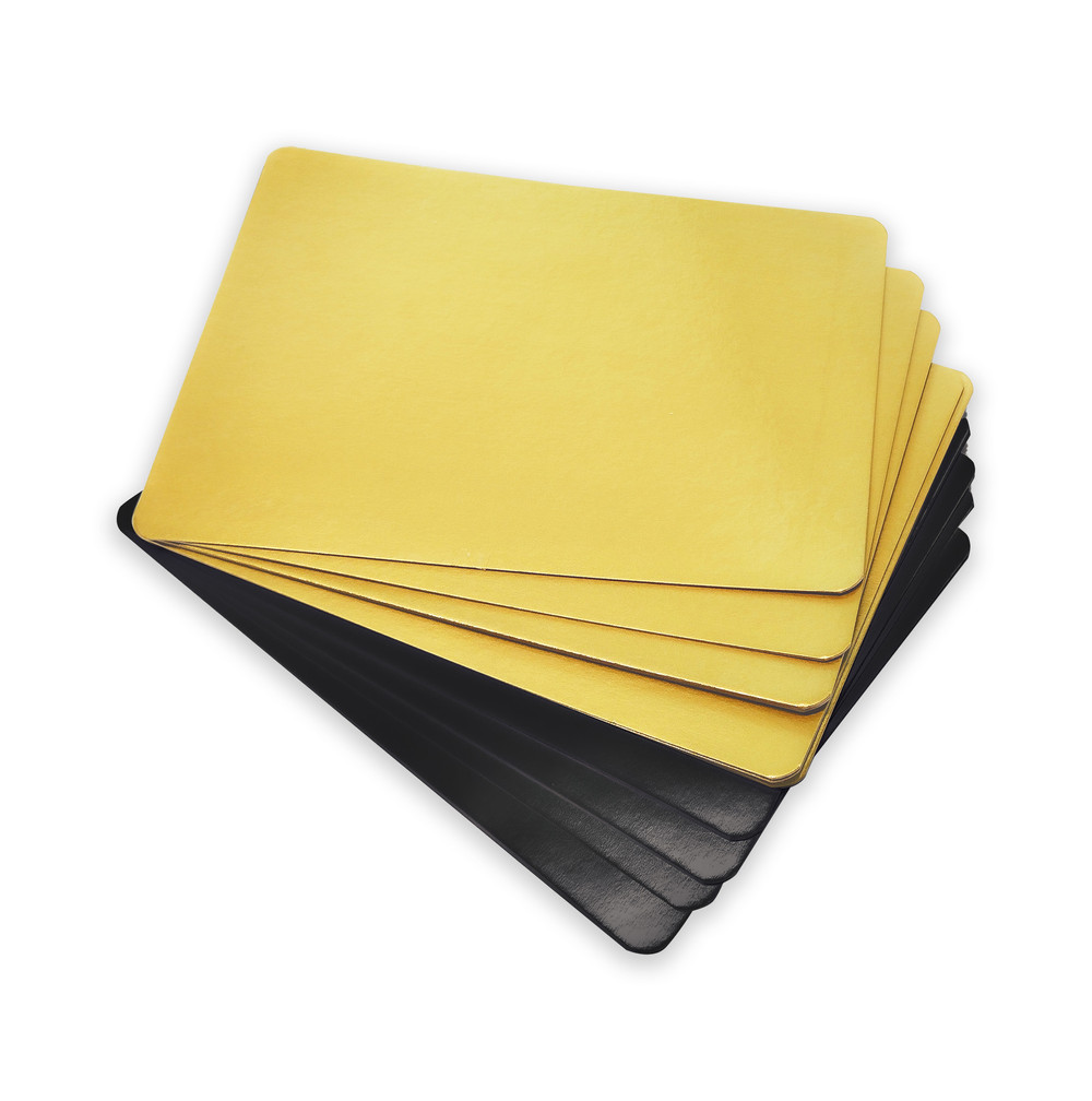 bandeja aluminizada Metal Free 26x33 cms. (Oro-Negro)