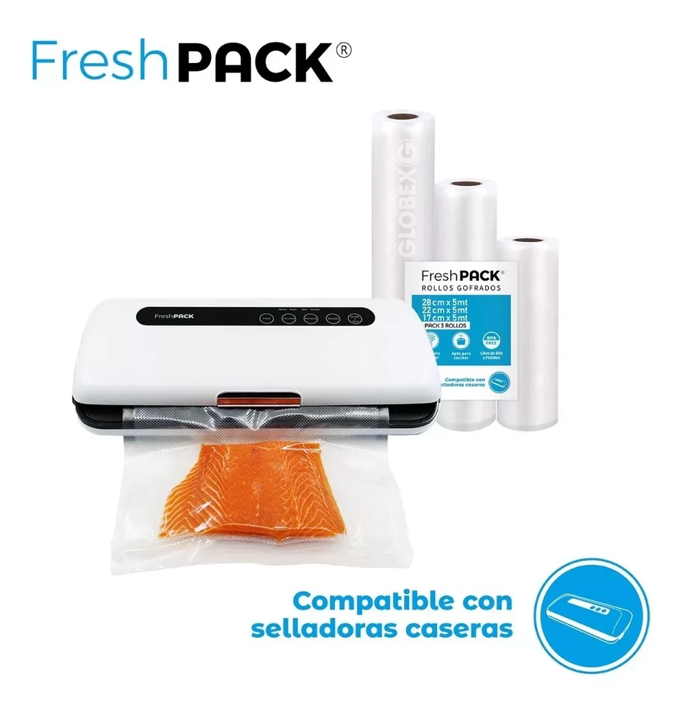 3 Rollos Bolsa Sellado Al Vacio 1 De 17 -22 -28cm X 5mt