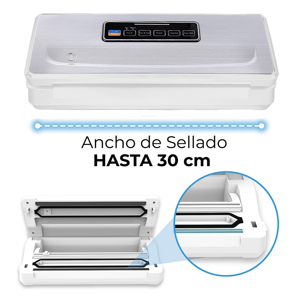 Selladora al vacío inalámbrica FreshPack SV200 + 3 rollos 22 cm