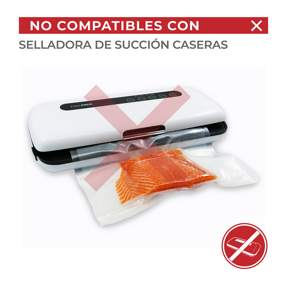 Pack 100 bolsas vacío lisas negras 15x24 - 70 micras