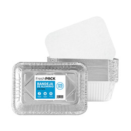 Bandeja De Aluminio C30 Con Tapa Termolaminada (125 unidades)