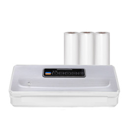 Selladora al vacío inalámbrica FreshPack SV200 + 3 rollos 22 cm