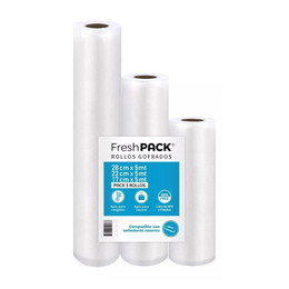 3 Rollos Bolsa Sellado Al Vacio 1 De 17 -22 -28cm X 5mt
