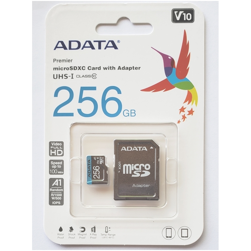 MEMORIA MICROSDXC 256GB ADATA PREMIER ONE, UHS-I CLASE 10