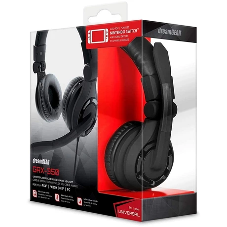 AUDIFONOS GAMERS DREAMGEAR GRX -350 PARA PC, LAPTOP,TABLETS, XBOX, NINTENDO,TABLETS SMARTPHONES, IDEAL VIDEOCONFERENCIAS