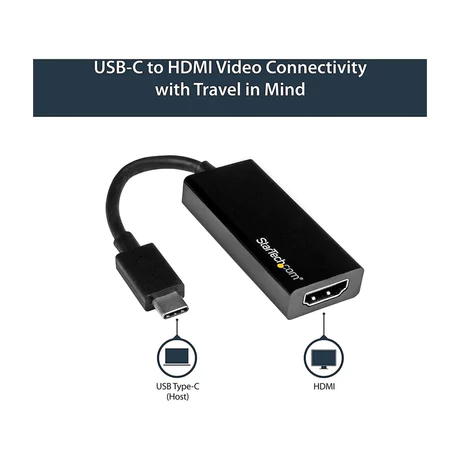 ADAPTADOR USB-C A HDMI 4K 30HZ – STARTECH-CONVERSOR DE VÍDEO USB 3.1 TIPO C A HDMI - COMPATIBLE THUNDERBOLT 3 - DONGLE (CDP2HD) - vista alternativa