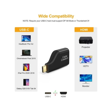 ADAPTADOR USB C A HDMI 4K, TAMAÑO MINI DE ALUMINIO  - vista alternativa