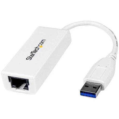 ADAPTADOR USB 3.0  A TARJETA DE RED 1 PUERTO GIGABIT ETHERNET 1GBPS RJ45 USBA BLANCO