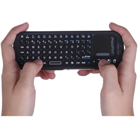 IPAZZPORT Mini Teclado Inalámbrico De 2.4G Con Panel Táctil, Compatible Con Smart TV, Android TV Box/PC/Tabletas/PS4/Etc