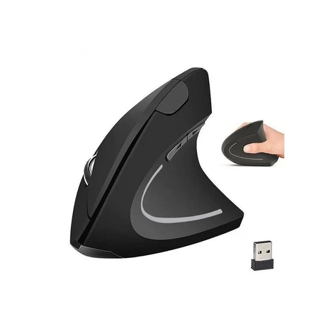 Mouse inalámbrico Vertical  Ergonómico niveles DPI ajustable 800/1200/1600 6 botones, USB, para PC, portátil, oficina y hogar