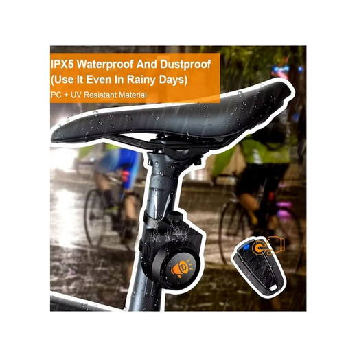 ALARMA DE BICICLETA/MOTO  ALARMA DE VIBRACIÓN IMPERMEABLE CARGA USB CONTROL REMOTO NUEVO