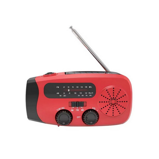 Radio emergencia Multifunciones CARGA SOLAR con luces LED ,Linterna y Cargador USB Nuevo