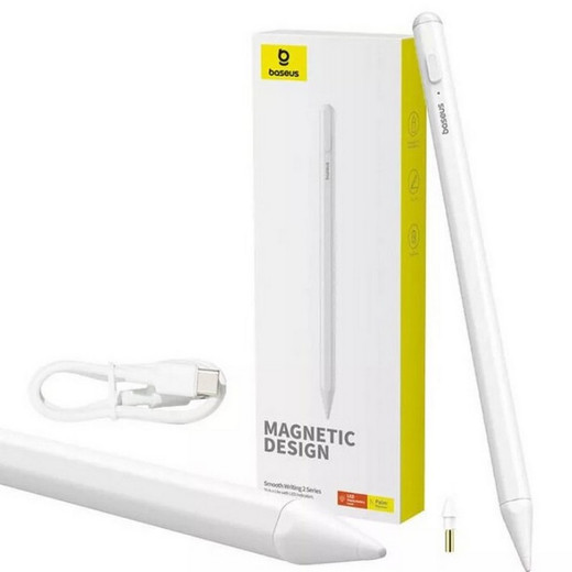 Stylus Pen Baseus para iPad y iPad Air Versión activa y pasiva con cable tipo C Led Nuevo