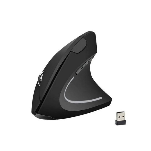 Mouse inalámbrico Vertical  Ergonómico niveles DPI ajustable 800/1200/1600 6 botones, USB, para PC, portátil, oficina y hogar