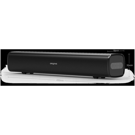 BARRA DE SONIDO CREATIVE STAGE AIR PORTATIL COMPACTO USB BLUETOOTH AUXILIAR 6 HORAS DE BATERIA PARA PC/MAC-NOTEBOOK-TV-CELULAR