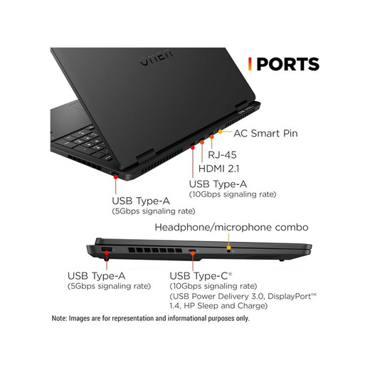 HP OMEN 16-AP0053DX Ryzen™ 9 8940HX 1TB SSD 32GB NVIDIA® RTX 5060 8GB  16.1