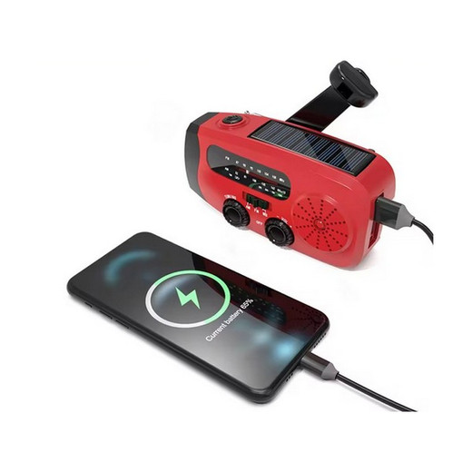 Radio emergencia Multifunciones CARGA SOLAR con luces LED ,Linterna y Cargador USB Nuevo