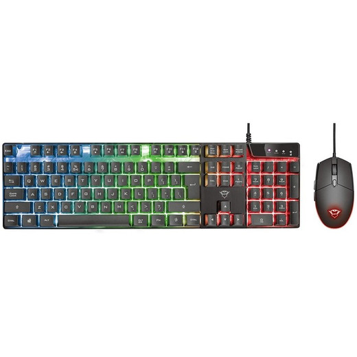 COMBO GAMER TRUST GXT 838 AZOR TECLADO Y MOUSE