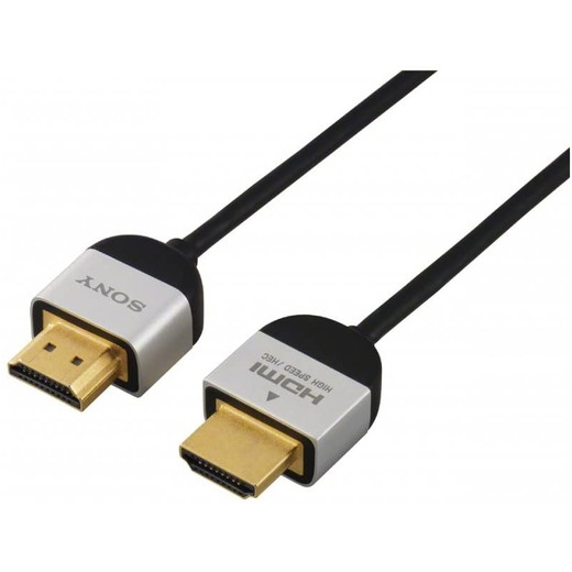 CABLE HDMI DELGADO SONY DLC HE20S SLIM DE ALTA VELOCIDAD, 2 M 4K ETHERNET