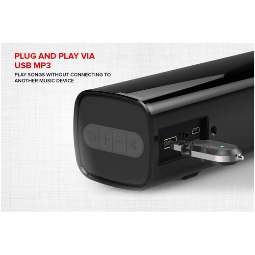 BARRA DE SONIDO CREATIVE STAGE AIR PORTATIL COMPACTO USB BLUETOOTH AUXILIAR 6 HORAS DE BATERIA PARA PC/MAC-NOTEBOOK-TV-CELULAR