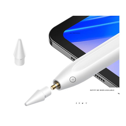 Stylus Pen Baseus para iPad y iPad Air Versión activa y pasiva con cable tipo C Led Nuevo