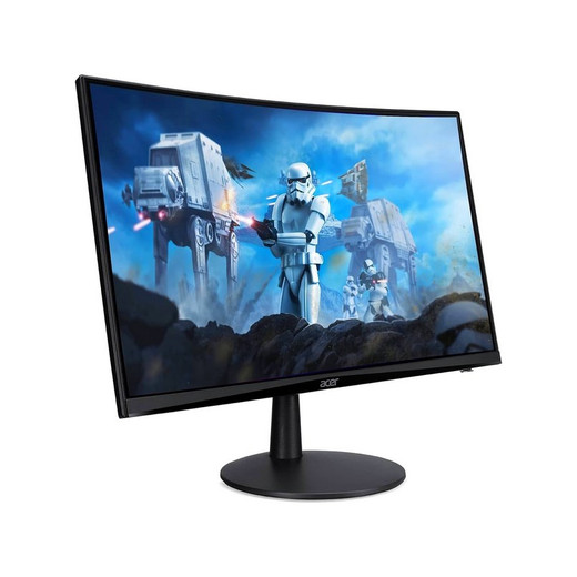 MONITOR CURVO GAMER ACER NITRO ED240Q S WIDESCREEN FHD 165HZ 1MS 1 X HDMI 1 X DISPLAYPORT VESA MOUNT COLOR NEGRO NUEVO