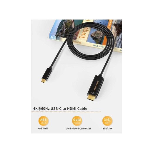 CABLE USB C A HDMI 4K,1080P ,DP ,TUNDERBOLT MAC,SAMSUNG, WINDOWS 1.8 MTS 