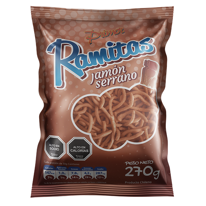 Ramitas sabor Jamón Primor 270 gr