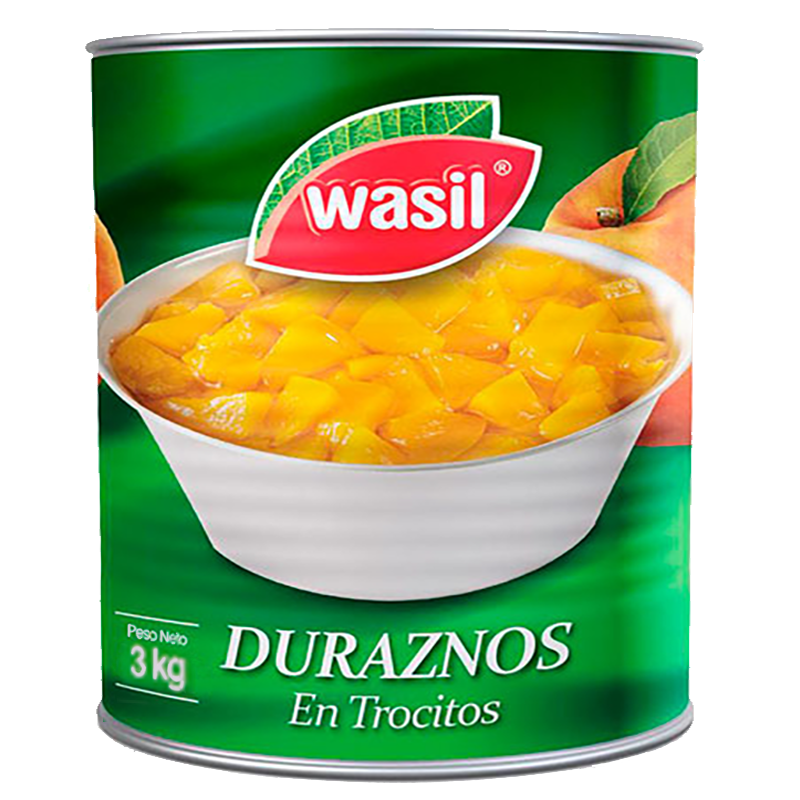 DURAZNO EN TROCITOS WASIL 3 L