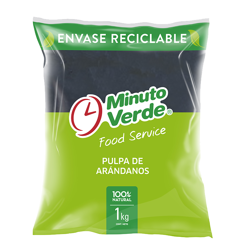 Pulpa de arándano Minuto Verde 1 Kg