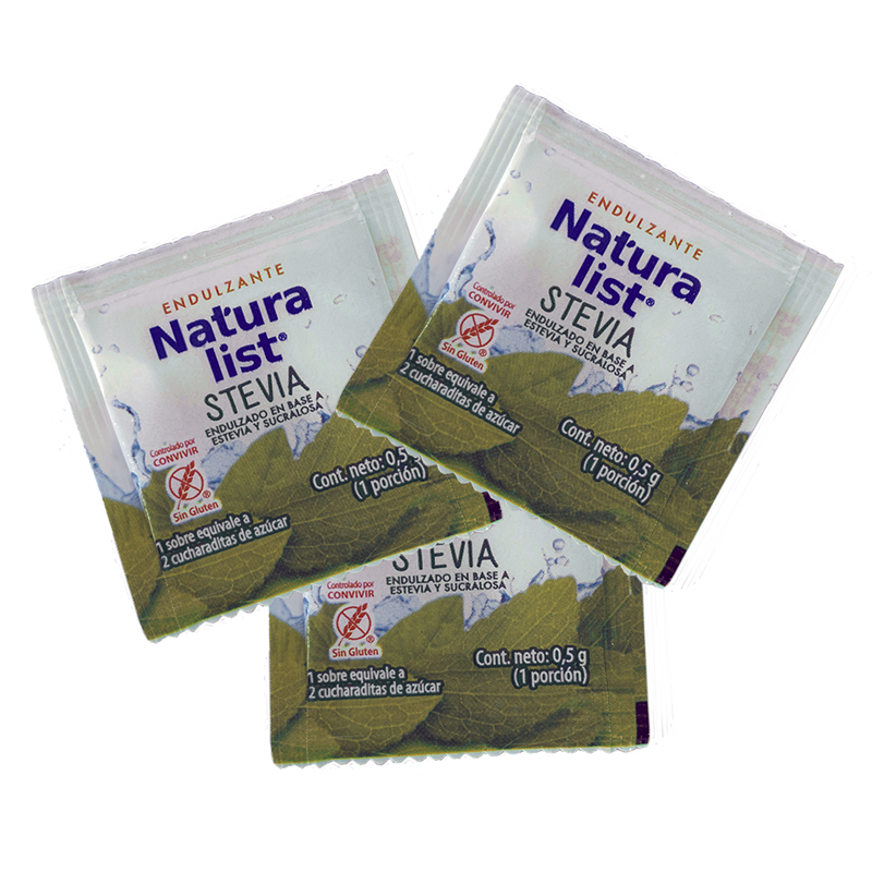 STEVIA EN POLVO NATURALIST 500 SACHET