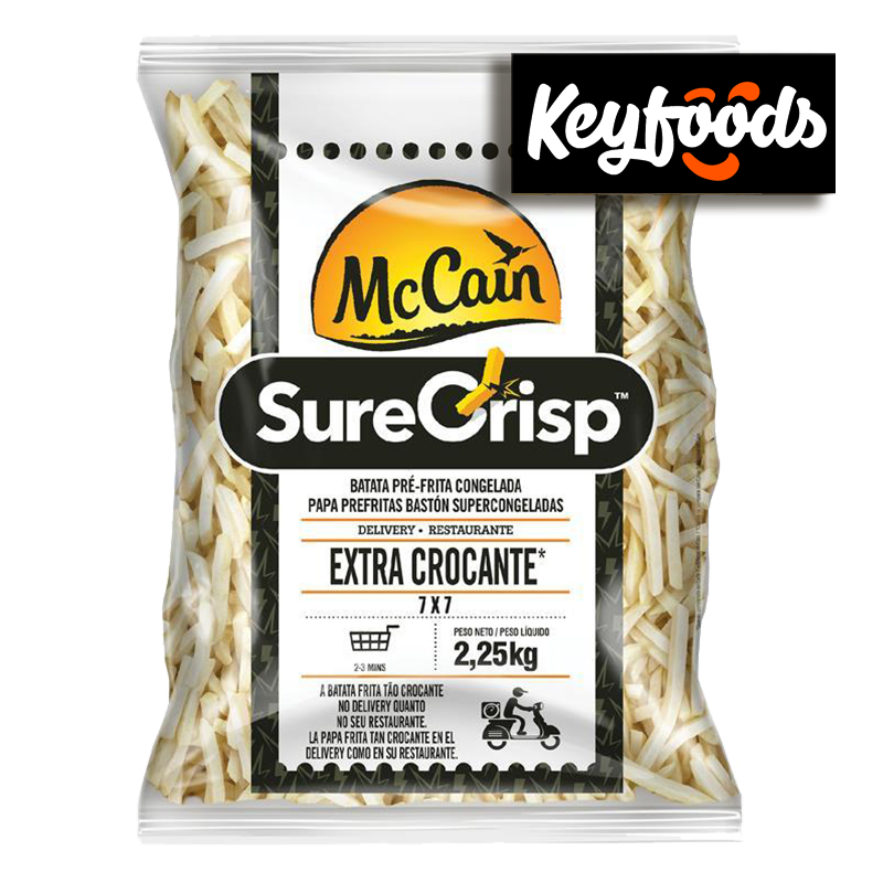 Papas Fritas SURECRISP 7mm BOLSA 2.25 Kg Keyfoods