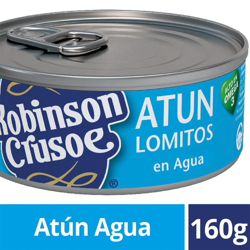 Atún lomito al agua Robinson Crusoe 160 gr