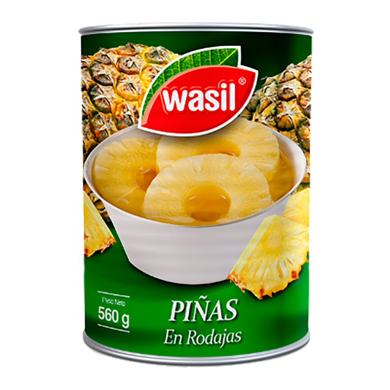 PIÑA EN RODAJAS WASIL 560 g