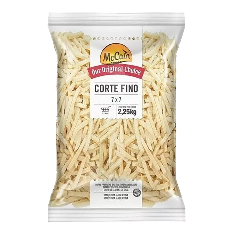 PAPA FRITA CORTE FINO McCAIN BOLSA 2.25 Kg