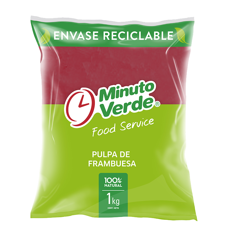 Pulpa de frambuesa Minuto Verde 1 Kg