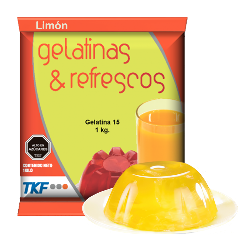 Gelatina 15 Limón 1kg x 10 unids. Foodgroup