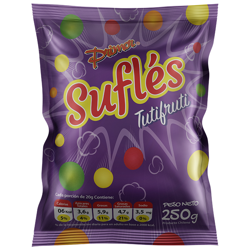 Suflé sabor Tutifruti Primor 250 gr