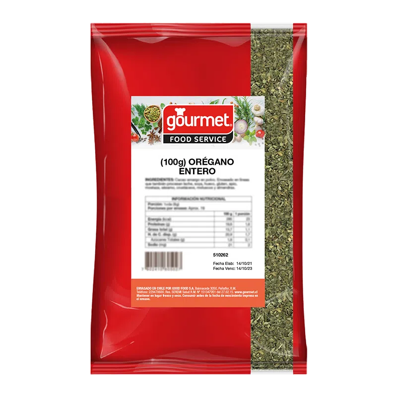 OREGANO ENTERO 100gr Gourmet