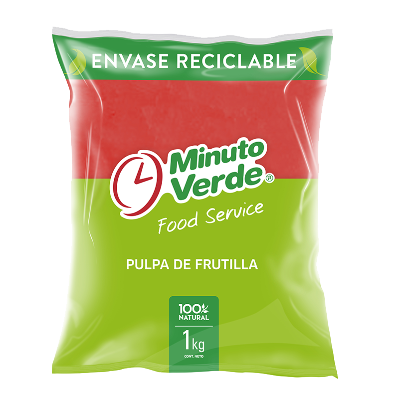 Pulpa de frutilla Minuto Verde 1 Kg