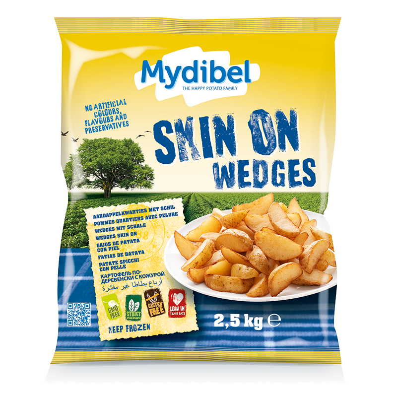 Papas gajo con piel Mydibel 2,5 Kg