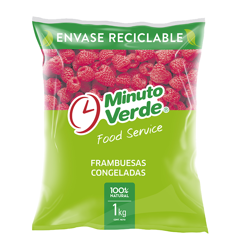 Frambuesa IQF Minuto Verde 1 Kg